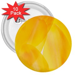 Yellow Pattern Painting 3  Buttons (10 pack) 