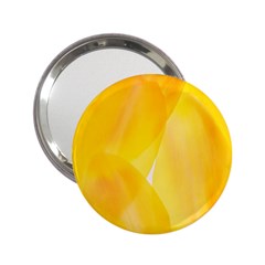 Yellow Pattern Painting 2.25  Handbag Mirrors