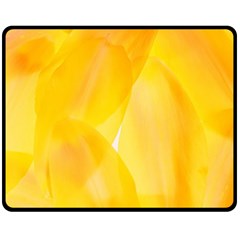 Yellow Pattern Painting Fleece Blanket (medium) 