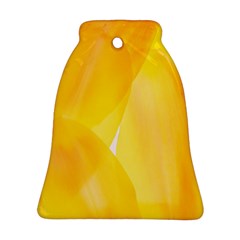 Yellow Pattern Painting Bell Ornament (Two Sides)