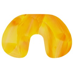 Yellow Pattern Painting Travel Neck Pillows