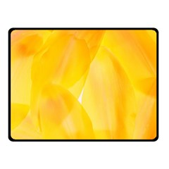 Yellow Pattern Painting Double Sided Fleece Blanket (Small) 