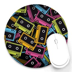 Type Pattern Round Mousepads