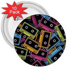 Type Pattern 3  Buttons (10 Pack) 