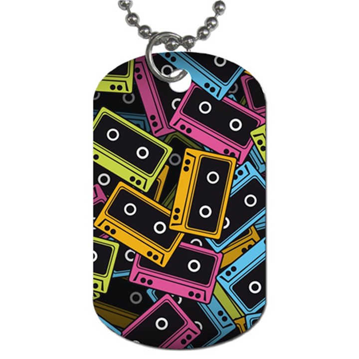 Type Pattern Dog Tag (One Side)