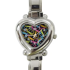 Type Pattern Heart Italian Charm Watch