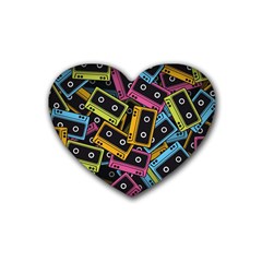 Type Pattern Heart Coaster (4 Pack) 