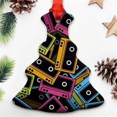 Type Pattern Christmas Tree Ornament (two Sides)