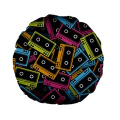 Type Pattern Standard 15  Premium Flano Round Cushions by Amaryn4rt