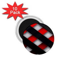 Red Textured 1 75  Magnets (10 Pack) 