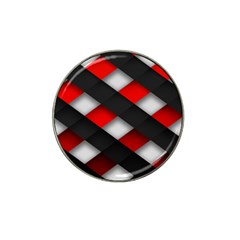 Red Textured Hat Clip Ball Marker (4 Pack) by Amaryn4rt