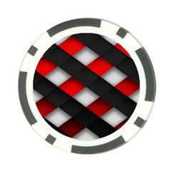 Red Textured Poker Chip Card Guard