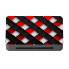 Red Textured Memory Card Reader With Cf