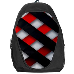 Red Textured Backpack Bag