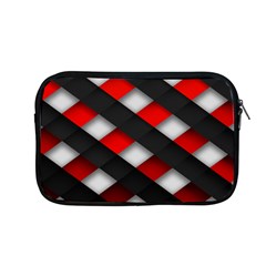 Red Textured Apple Macbook Pro 13  Zipper Case