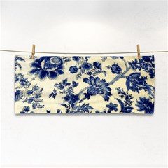 Vintage Blue Drawings On Fabric Cosmetic Storage Cases