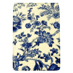 Vintage Blue Drawings On Fabric Flap Covers (s) 