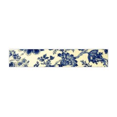 Vintage Blue Drawings On Fabric Flano Scarf (mini)