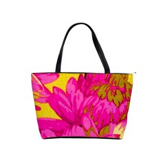 Beautiful Pink Flowers Shoulder Handbags by Brittlevirginclothing