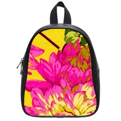 Beautiful Pink Flowers School Bags (small)  by Brittlevirginclothing