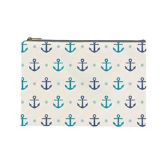 Sailor Anchor Cosmetic Bag (large)  by Brittlevirginclothing