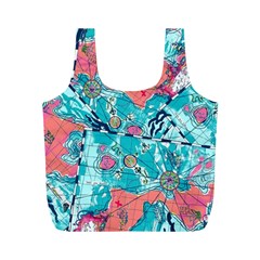 Map Full Print Recycle Bags (m)  by Brittlevirginclothing