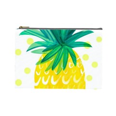 Cute Pineapple Cosmetic Bag (large)  by Brittlevirginclothing