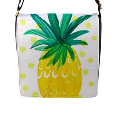 Cute Pineapple Flap Messenger Bag (l)  by Brittlevirginclothing