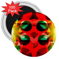 Abstract Digital Design 3  Magnets (100 Pack)