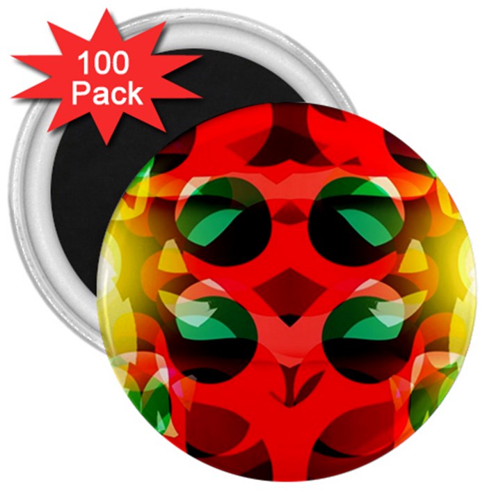 Abstract Digital Design 3  Magnets (100 pack)