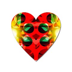 Abstract Digital Design Heart Magnet