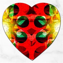 Abstract Digital Design Jigsaw Puzzle (heart)