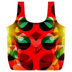 Abstract Digital Design Full Print Recycle Bags (l) 