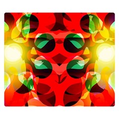 Abstract Digital Design Double Sided Flano Blanket (small) 