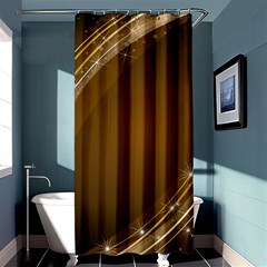 Abstract Background Shower Curtain 36  X 72  (stall) 