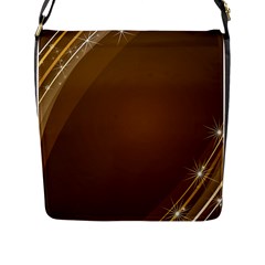 Abstract Background Flap Messenger Bag (l) 