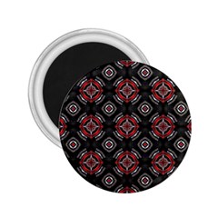 Abstract Black And Red Pattern 2 25  Magnets