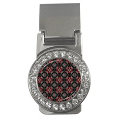 Abstract Black And Red Pattern Money Clips (cz) 