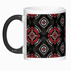 Abstract Black And Red Pattern Morph Mugs