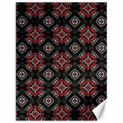 Abstract Black And Red Pattern Canvas 18  X 24  