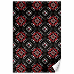 Abstract Black And Red Pattern Canvas 20  X 30   by Amaryn4rt