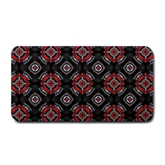 Abstract Black And Red Pattern Medium Bar Mats by Amaryn4rt