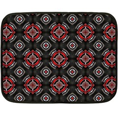 Abstract Black And Red Pattern Double Sided Fleece Blanket (mini)  by Amaryn4rt