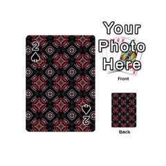 Abstract Black And Red Pattern Playing Cards 54 (mini) 