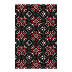 Abstract Black And Red Pattern Shower Curtain 48  X 72  (small) 