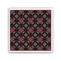 Abstract Black And Red Pattern Memory Card Reader (square) 