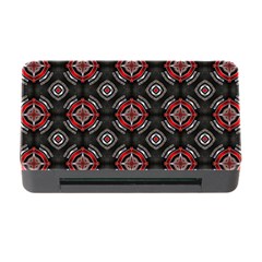 Abstract Black And Red Pattern Memory Card Reader With Cf