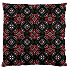 Abstract Black And Red Pattern Large Cushion Case (one Side)