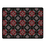 Abstract Black And Red Pattern Double Sided Fleece Blanket (Small)  45 x34  Blanket Front