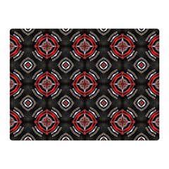 Abstract Black And Red Pattern Double Sided Flano Blanket (mini) 